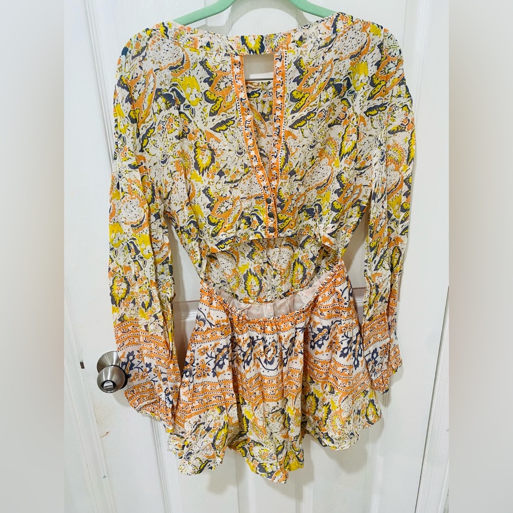 Free People- Multicolor Abstract Patterned Fabric dress! #freepeople